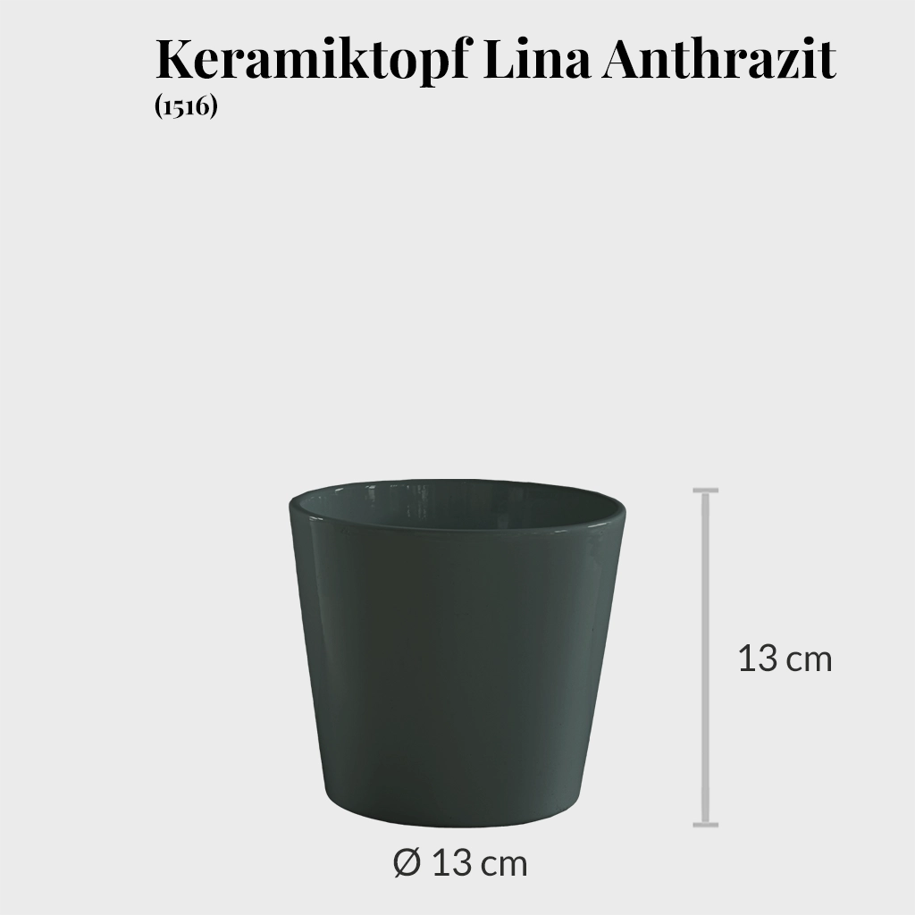 4er Übertopfset 2L 2S Schwarz