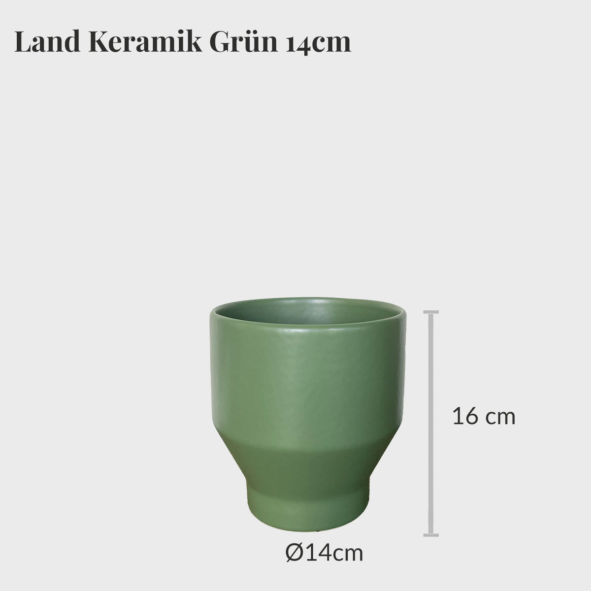 SPCIAL OFFER Keramiktopf Land 14cm