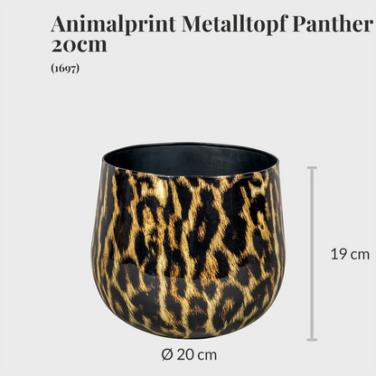 Animalprint Metalltopf 20cm
