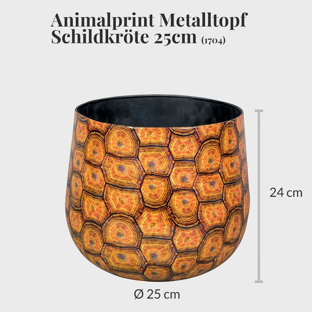 Animalprint Metalltopf 25cm