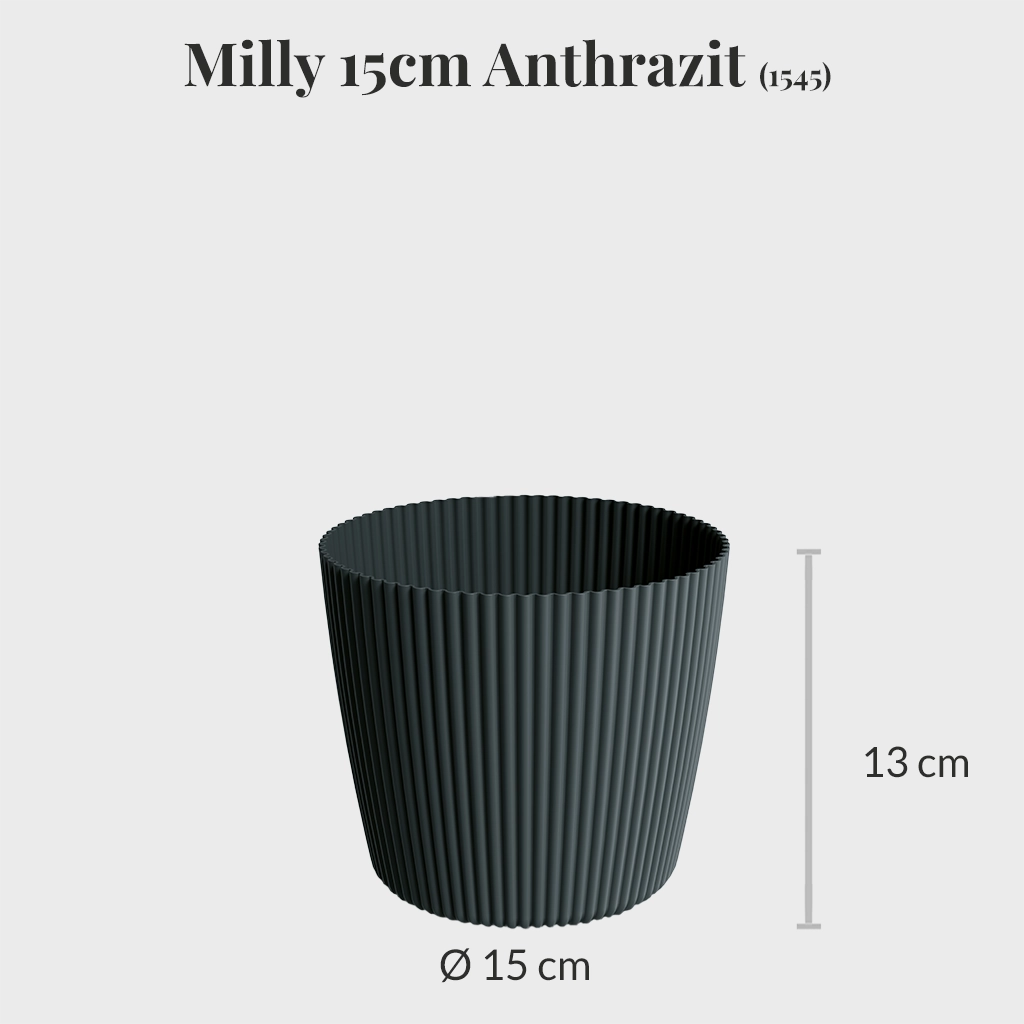 2er Übertopfset 2S Milly Weiß-Antharzit