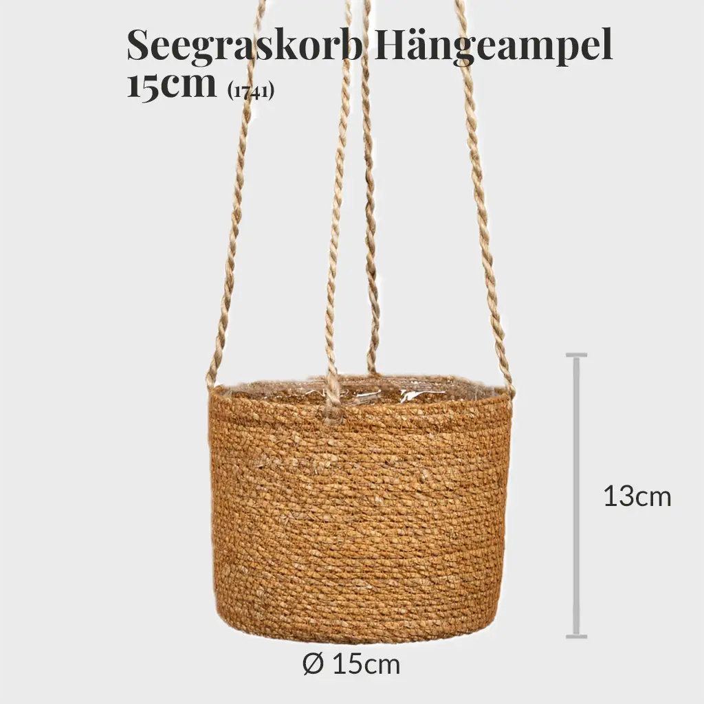Seegraskorb Hängeampel 15cm
