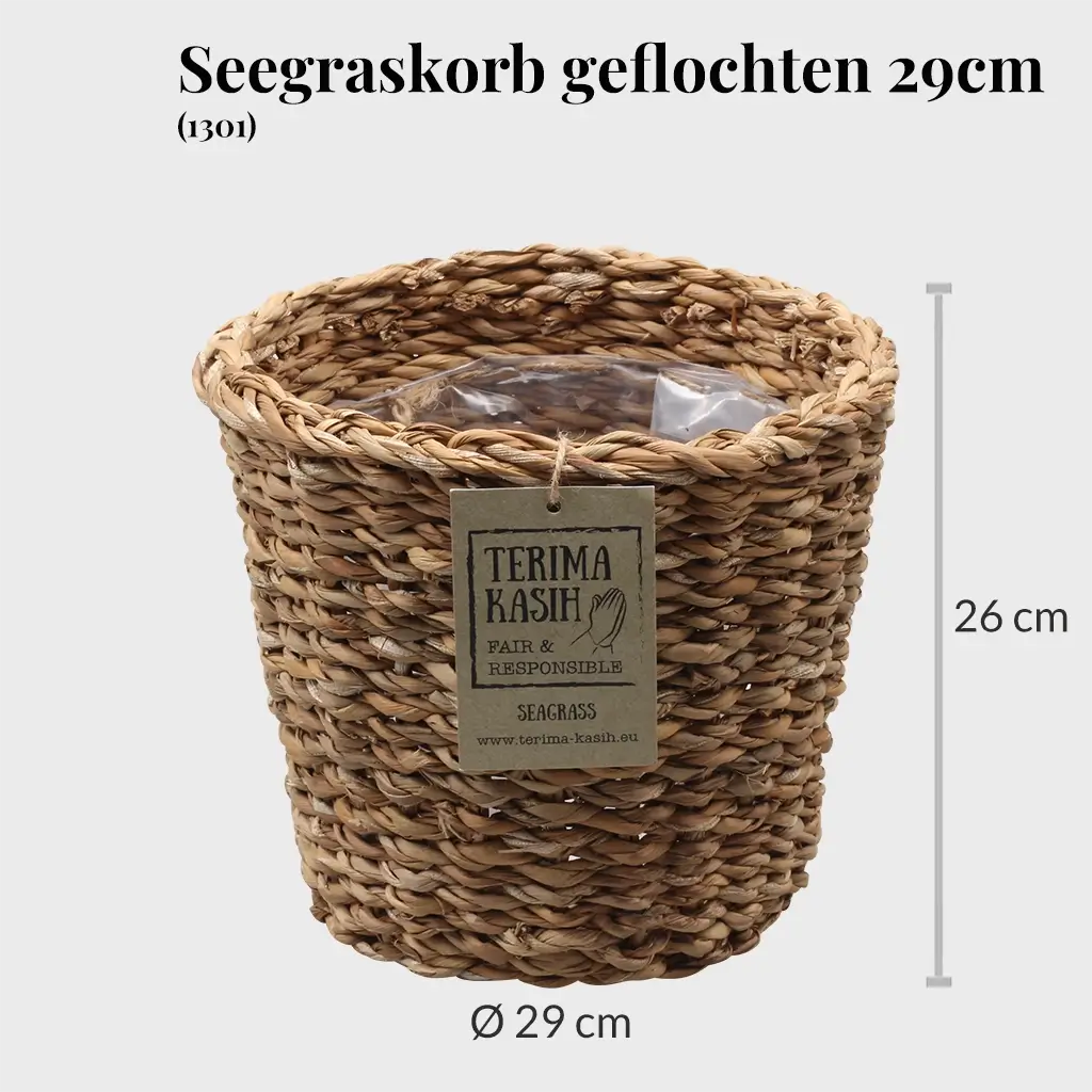 Seegraskorb geflochten 29cm