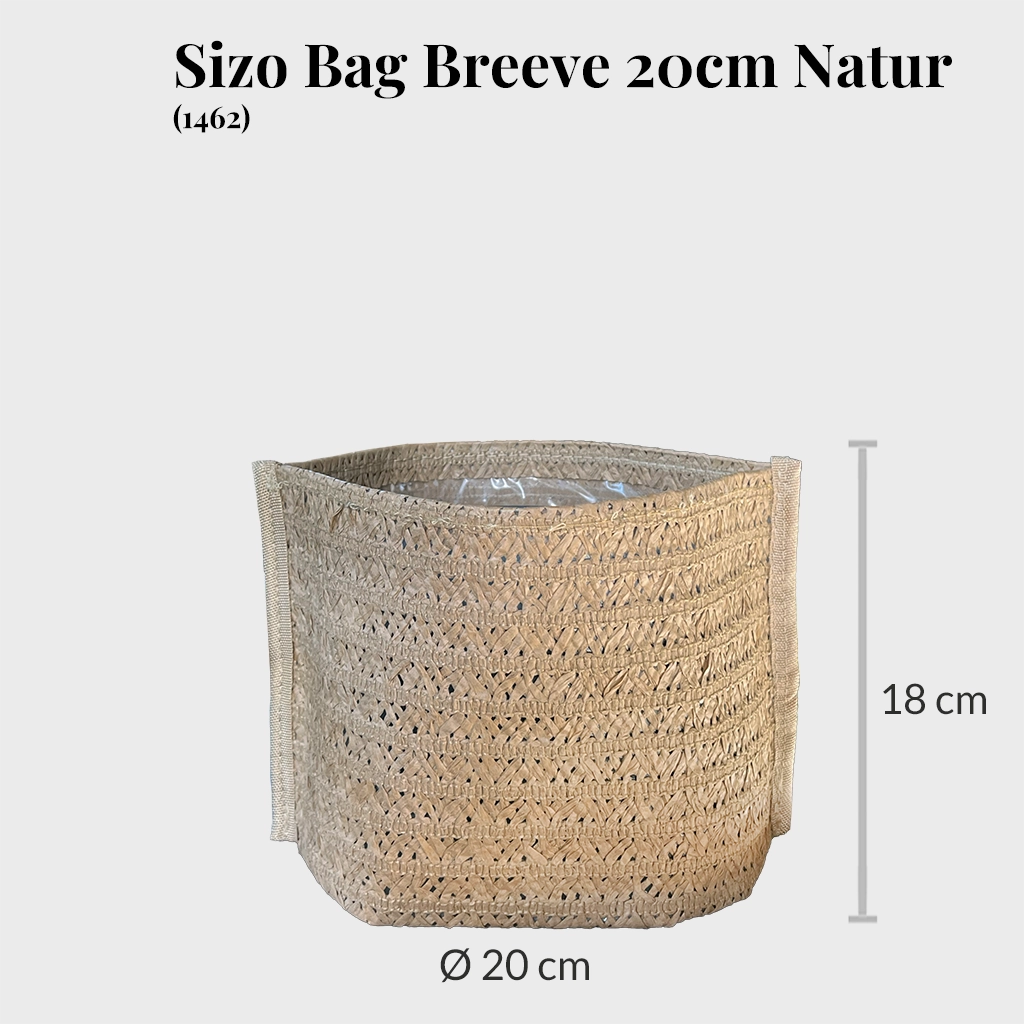 6er Übertopfset 2L 4S Weiß-Natur